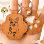 Porte-clés à poils d'animal personnalisé Avec Photo - Cadeau Commémoratif pour Propriétaire d’Animal - À jamais dans mon cœur