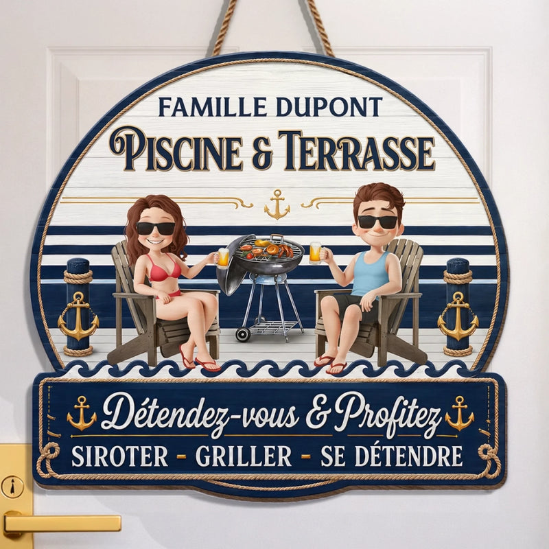 Panneau En Bois Personnalisé – Cadeau pour Couple, Mari et Femme – À compter d'aujourd'hui