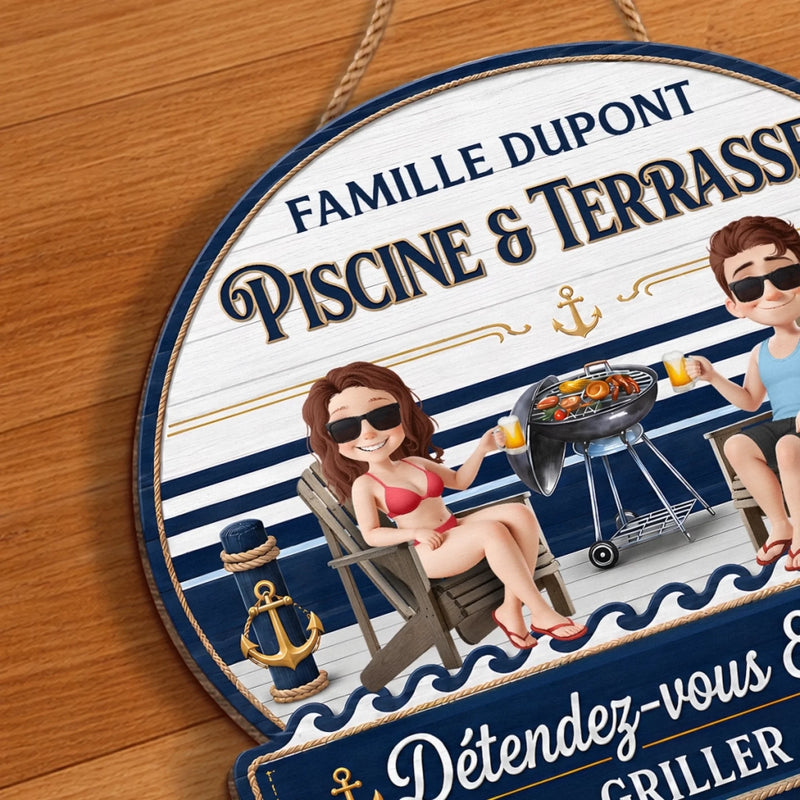 Panneau En Bois Personnalisé – Cadeau pour Couple, Mari et Femme – À compter d'aujourd'hui