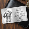 Carte Portefeuille En Aluminium Personnalisée Avec Photo – Cadeau Commémoratif pour Propriétaire d’Animal - Ils ont vécu, ils ont aimé, ils ont ronronné
