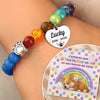 Bracelet Souvenir Personnalisé – Cadeau Commémoratif pour Propriétaire d’Animal – À bientôt, au pont de l’arc-en-ciel