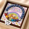 Bracelet Souvenir Personnalisé – Cadeau Commémoratif pour Propriétaire d’Animal – À bientôt, au pont de l’arc-en-ciel