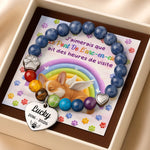 Bracelet Souvenir Personnalisé – Cadeau Commémoratif pour Propriétaire d’Animal – À bientôt, au pont de l’arc-en-ciel