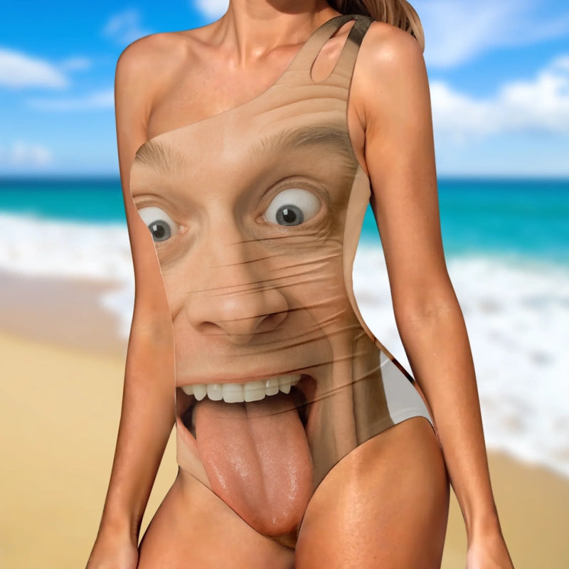 Maillot de Bain Une Pièce Personnalisé avec Photo - Cadeau pour Femme - Un Beau Choix