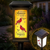 Lampe de Jardin Solaire Personnalisée – Cadeau de Commémoration – À Jamais dans Nos Souvenirs