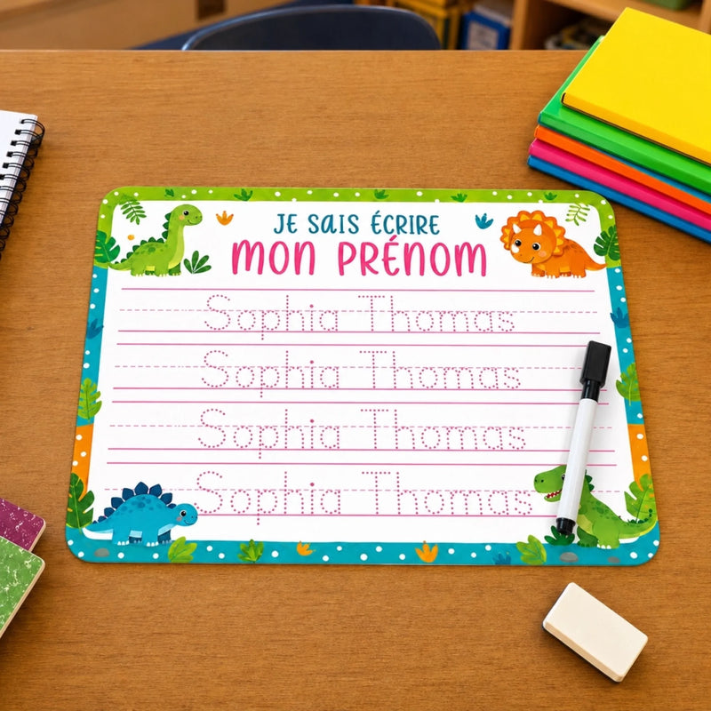 Ardoise d'écriture en Acrylique Personnalisé – Cadeau pour Enfants – Prête pour une Nouvelle Aventure