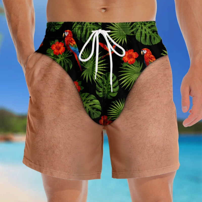 Short de Bain Homme Personnalisé – Cadeau Rigolo pour Homme – Belle Au Naturel