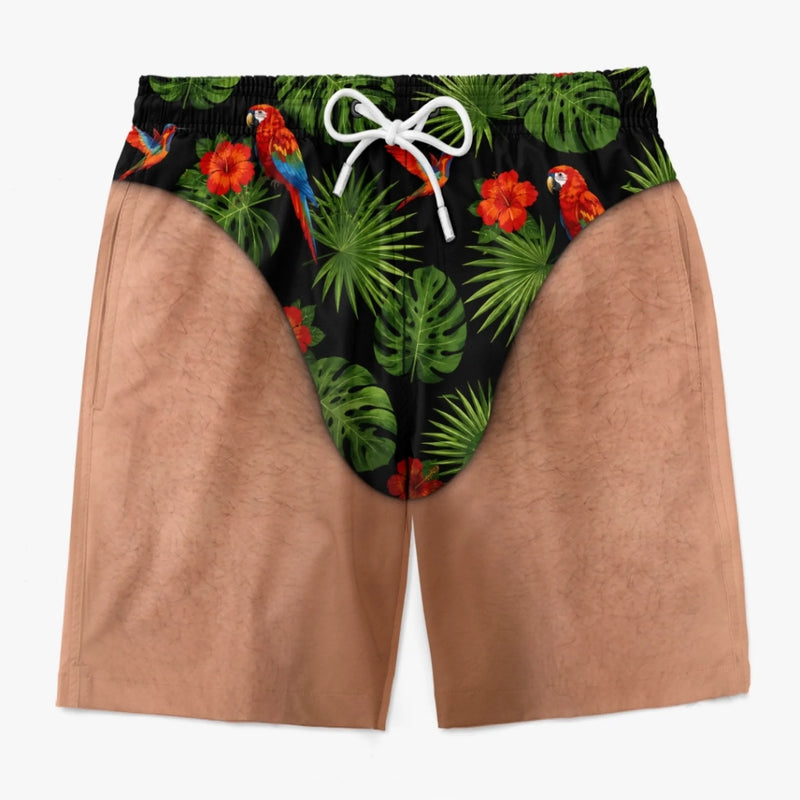 Short de Bain Homme Personnalisé – Cadeau Rigolo pour Homme – Belle Au Naturel