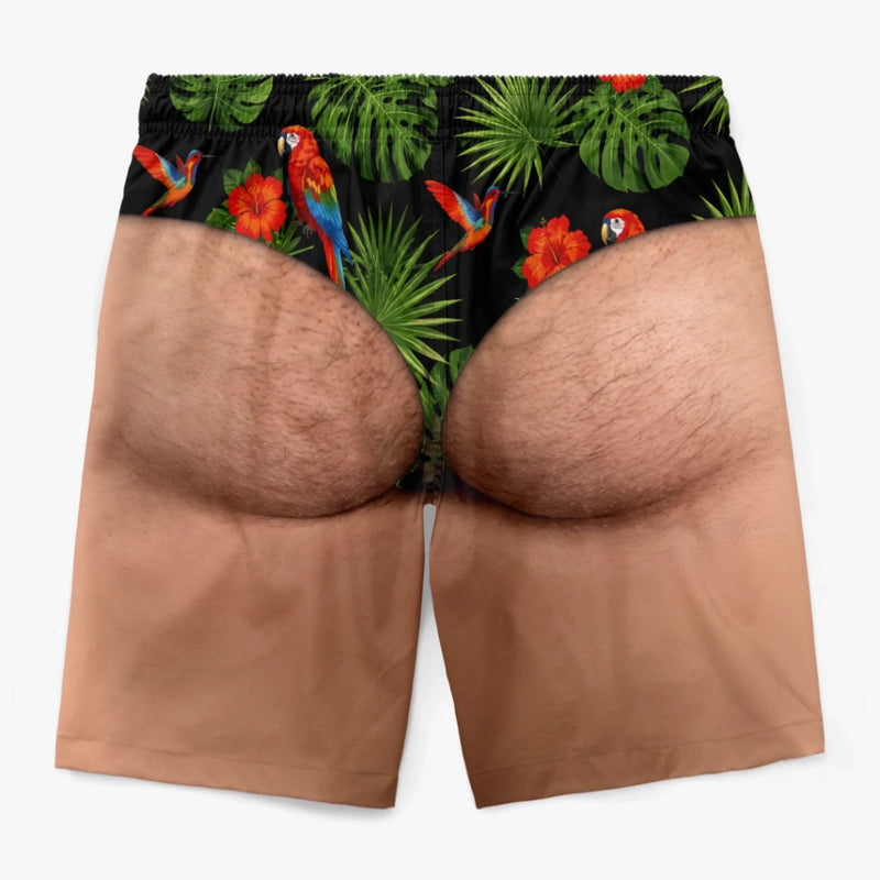 Short de Bain Homme Personnalisé – Cadeau Rigolo pour Homme – Belle Au Naturel