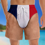 Short de Bain Homme Personnalisé – Cadeau Rigolo pour Homme – Tropique Comme Il Fait Chaud