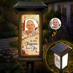 Lampe de Jardin Solaire Personnalisée avec Photo – Cadeau de Commémoration – Dans Chaque Lever De Soleil