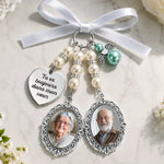 Pendentif bouquet mariée Personnalisé Avec Photo - Cadeau de Commémoration - Tu es toujours dans mon cœur