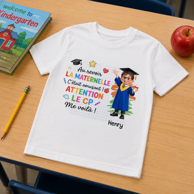T-shirt Enfant Personnalisé – Cadeau pour Enfant – Le voyage commence