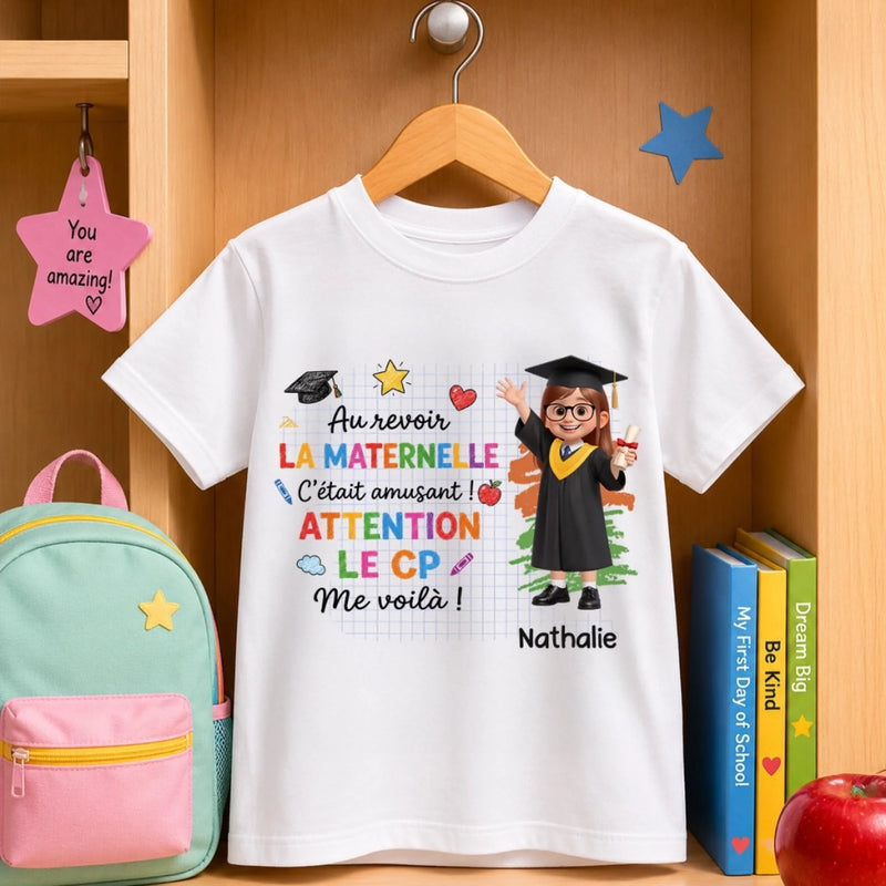 T-shirt Enfant Personnalisé – Cadeau pour Enfant – Le voyage commence