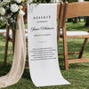 Bannière de chaise de mariage Personnalisé - Cadeau de Commémoration - En tendre mémoire