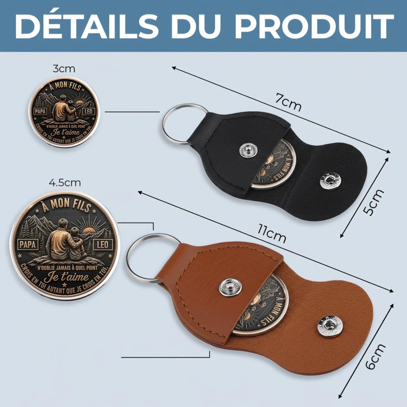Porte-Bonheur De Poche Personnalisé – Cadeau Pour Fils – Fais simplement de ton mieux