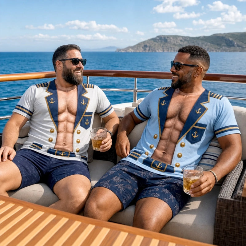 T-shirt personnalisé imprimé intégral – Cadeau pour homme – Né pour la plage