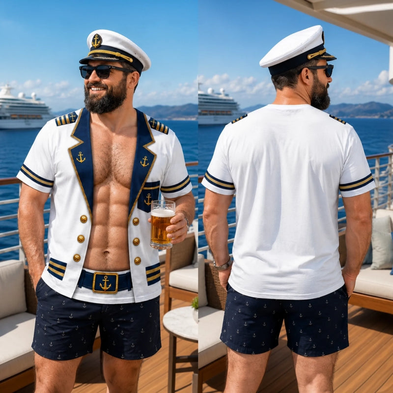 T-shirt personnalisé imprimé intégral – Cadeau pour homme – Né pour la plage