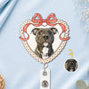 Enrouleur de Badge Acrylique Personnalisé avec Photo – Cadeau pour Propriétaires D’animaux - Amis Adorables
