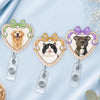 Enrouleur de Badge Acrylique Personnalisé avec Photo – Cadeau pour Propriétaires D’animaux - Amis Adorables