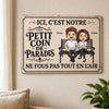 Panneau Métallique Personnalisé – Cadeau pour Couple – Notre paradis