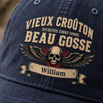 Casquette personnalisée – Cadeau d’anniversaire personnalisé pour lui, papa, grand-père ou mari – Vieux croûton