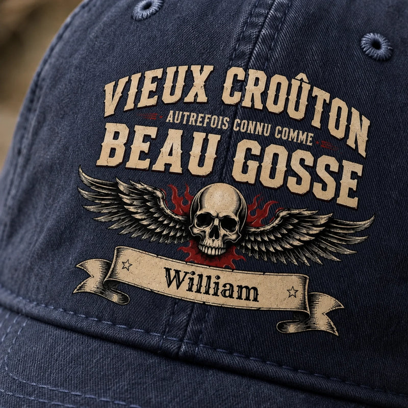 Casquette personnalisée – Cadeau d’anniversaire personnalisé pour lui, papa, grand-père ou mari – Vieux croûton