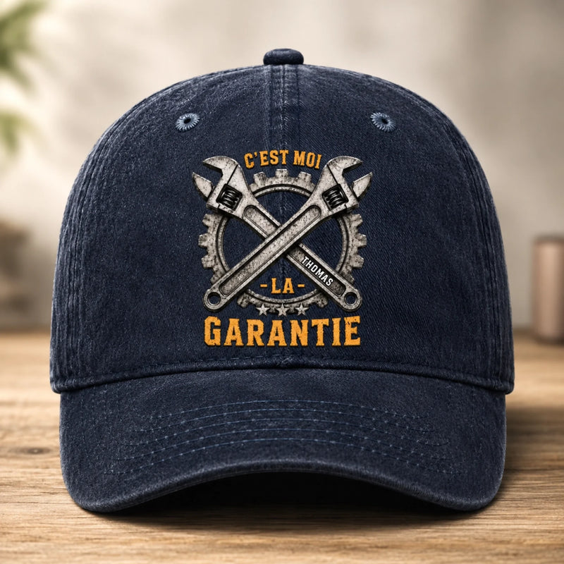 Casquette personnalisée – Cadeau d’anniversaire personnalisé pour lui, papa, grand-père ou mari – Monsieur Garantie