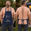 T-shirt Personnalisé Imprimé Intégral – Cadeau Rigolo pour Papa, Homme – Qu'il cuisine