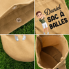 Pochette pour balles de golf Personnalisée - Cadeau pour la pour les joueurs de golf, amoureux du sport - Aujourd'hui, je joue au golf