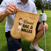 Pochette pour balles de golf Personnalisée - Cadeau pour la pour les joueurs de golf, amoureux du sport - Aujourd'hui, je joue au golf