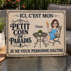 Panneau Métallique Personnalisé – Cadeau pour Pour Soi-Même – Ici, c’est mon monde