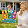 Panneau En Bois Personnalisé – Cadeau d'été pour Papi, Mamie, Famille – Soleil, baignade, recommencer