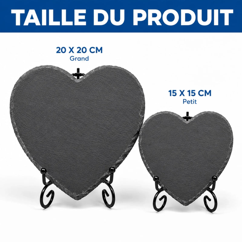 Pierre En Forme De Cœur Personnalisée Avec Photo – Cadeau pour Couple - Ensemble, on y arrivera