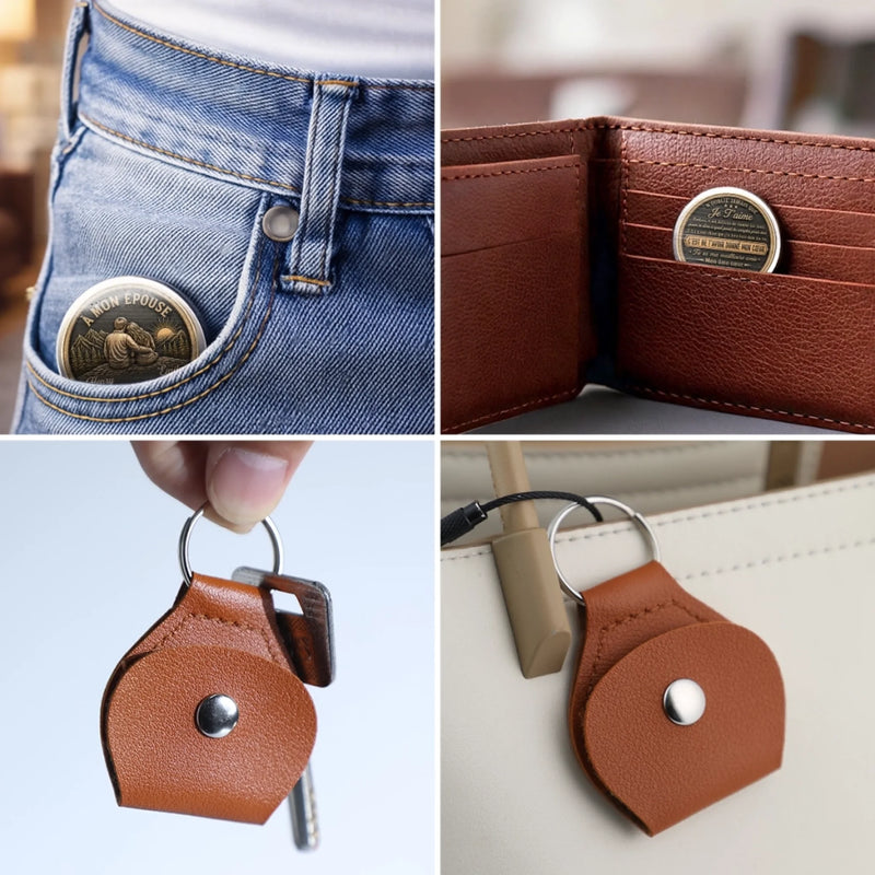 Porte-Bonheur De Poche Personnalisé - Cadeau Pour Couple - Mon plus beau cadeau