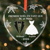 Ornement En Verre Personnalisé – Cadeau De Noël Pour Couple, Mari, Femme – Ensemble pour Noël