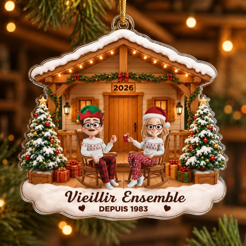 Ornement En Acrylique Personnalisé – Cadeau De Noël Pour Couple, Mari, Femme - Toujours à tes côtés