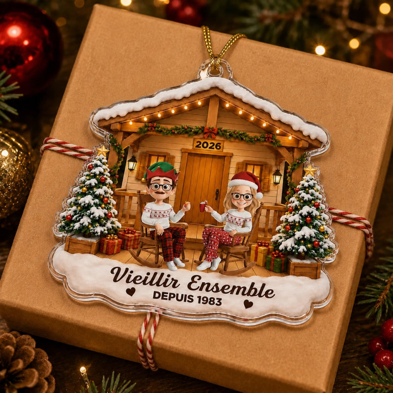 Ornement En Acrylique Personnalisé – Cadeau De Noël Pour Couple, Mari, Femme - Toujours à tes côtés