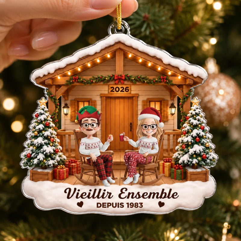 Ornement En Acrylique Personnalisé – Cadeau De Noël Pour Couple, Mari, Femme - Toujours à tes côtés
