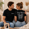 T-shirt Personnalisé Pour Couple – Cadeau pour Couple, Mariée, Marié et Jeunes Mariés – Monsieur & Madame