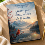 Journal Relié Personnalisé – Cadeau de Condoléances pour Maman, Papa et la Famille – À Jamais dans Nos Cœurs