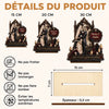 Plaque en Bois 2 Couches Personnalisée avec Support – Cadeau d’Halloween et d’Anniversaire pour Couple – Notre Amour Gothique Éternel