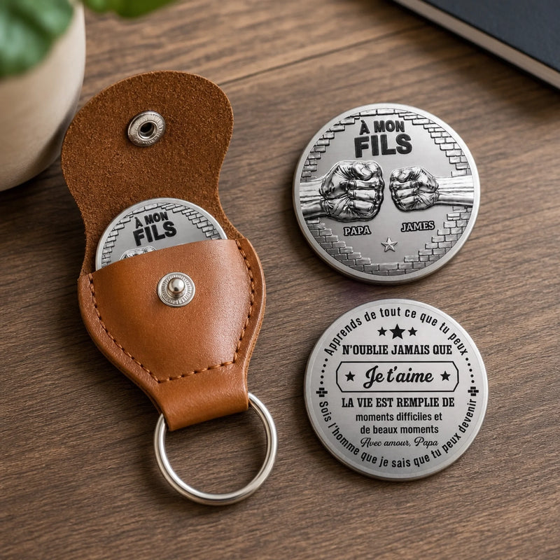Porte-Bonheur De Poche Personnalisé – Cadeau Pour Fils – Toujours là pour toi