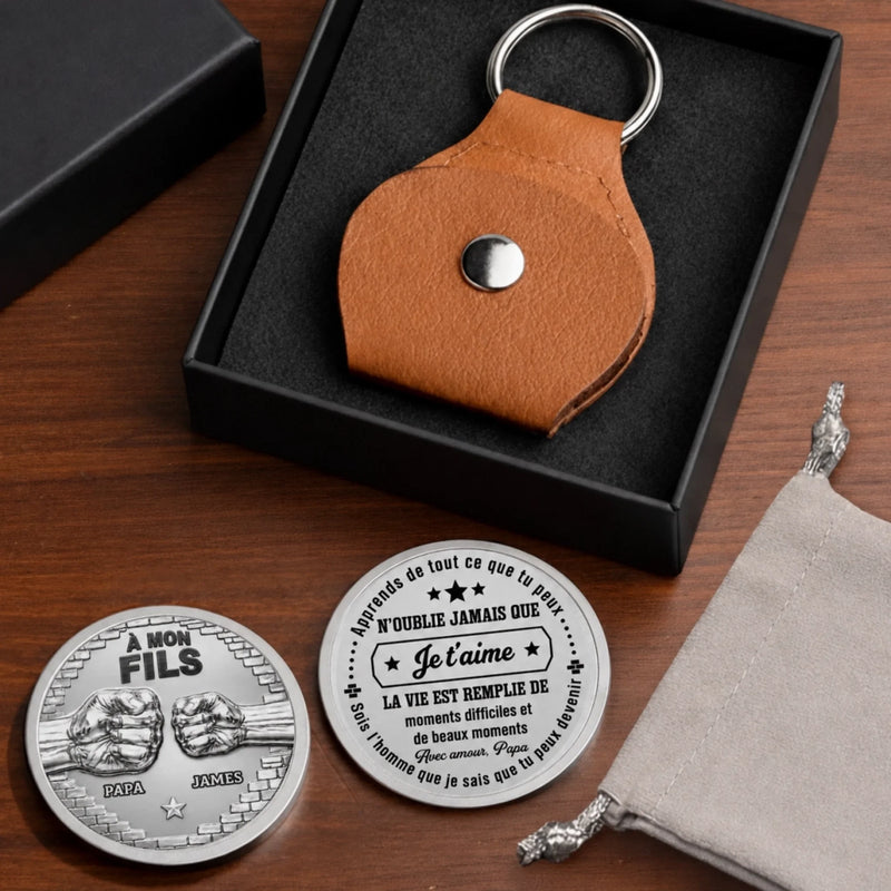Porte-Bonheur De Poche Personnalisé – Cadeau Pour Fils – Toujours là pour toi