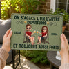 Panneau Métallique Personnalisé – Cadeau pour Couple – Toujours aussi forts