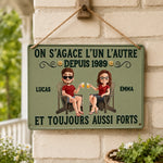 Panneau Métallique Personnalisé – Cadeau pour Couple – Toujours aussi forts