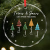 Ornement En Verre Personnalisé – Cadeau de Noël Pour Sœur, Frère Ou Fratrie - Les Frères et Sœurs Rendent Noël Plus Joyeux