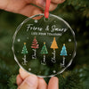 Ornement En Verre Personnalisé – Cadeau de Noël Pour Sœur, Frère Ou Fratrie - Les Frères et Sœurs Rendent Noël Plus Joyeux