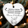 Ornement En Céramique Personnalisé – Cadeau De Noël Et De Crémaillère Pour Nouveaux Propriétaires, Couple, Jeunes Mariés – Nouvelle Maison, Nouvelles Aventures