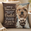 Coussin Personnalisé Avec Photo – Cadeau De Réconfort Pour Les Amoureux Des Animaux – Quatre Pattes, Un Seul Cœur